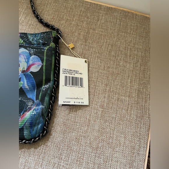 Aimee Kestenberg Black Crossbody Bag with Floral Design - Picture 4 of 10